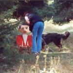 Amrei beim Schlitten