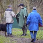 Anquin nimmt problemlos Kontakt mit dem Pilzsammler auf